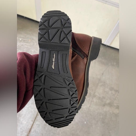 Eddie Bauer Women's Size 7 Trace Boots Zip Up Riding Style Waterproof Leather - Picture 4 of 7